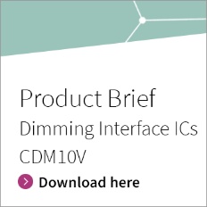 Infineon Button Product Brief Dimming Interface ICs CDM10V