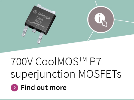 Infineon button 700V CoolMOS P7 superjunction MOSFET