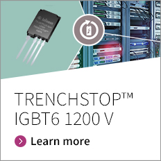 The 1200 V IGBT generation TRENCHSTOP™ IGBT 6 is released in 2 product families – low conduction losses optimized S6 series and improved switching losses H6 series.