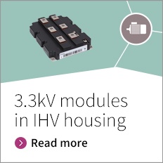 Promotion banner for 3,3 kV modules in IHV housing