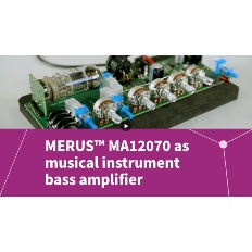 Button MERUS™ MA12070 musical instrument board amplifier