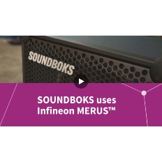 Infineon Button SOUNDBOKS uses MERUS™