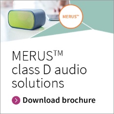 Infineon MERUS class D audio solutions brochure
