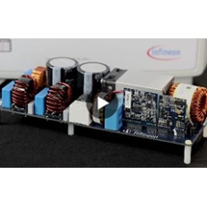 Infineon CoolGaN 2500 watt full-bridge PFC evaluation board video