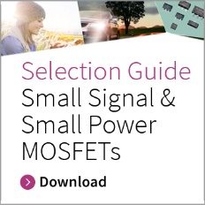 Infineon banner selection guide small signal and small power MOSFETs; product offering; handbook products small signal, small power transistors