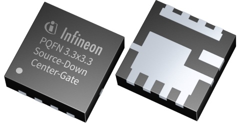 Infineon product picture MOSFET PQFN3.3x3.3 Source Down Center Gate