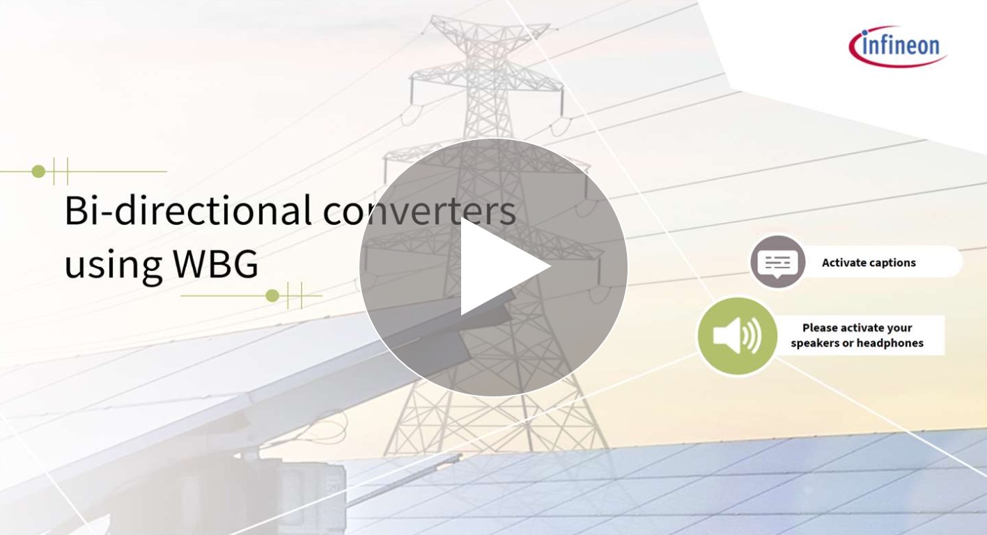 Infineon training Bi-directional converters using WBG