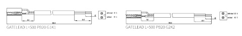 Gate Leads for Modules with Baseplate 20 mm
