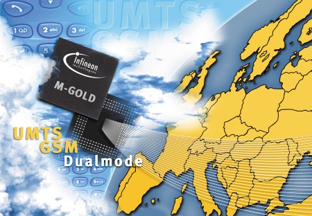 Third generation Mobile Radio UMTS: Infineon samples world`s first dual-mode UMTS/GSM single-chip baseband IC
