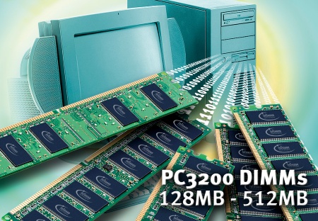 Infineon Announces Availability of DDR400 Components Supporting Intel High Performance Roadmap; New PC3200 DIMMs to Boost PC Main Memory Performance