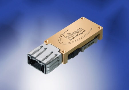 PAROLI®2-Receivers (pluggable). Infineon Technologies Parallel Optical Link with Low Voltage Differential Interface (LVDS) or with Differential Current Mode Logic (CML)