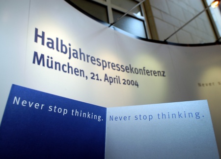 Photo from the press conference in "Haus der Bayerischen Wirtschaft", Munich
