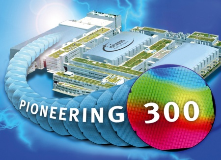 Pioneering 300:  Infineon launches worlds' first 300mm line - The world's first semiconductor line offering ultra-small chips on 300mm wafers is now in volume production at the Infineon Technologies plant in Dresden.