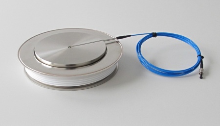 Infineon’s new 6-inch thyristor incorporates reliable optical triggering, eliminating the requirement for an external electrical trigger circuit. 