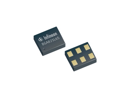 BGA825L6S is based on Infineon's B7HF SiGe technology which enables a cost-effective and ultra-small solution in a TSLP-6-3 package
