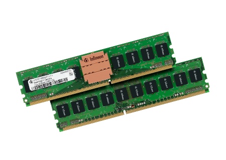 Fb-DIMM 1GB: Infineon Technologies is sampling the industry\'s only Double Data Rate 2 (DDR2) Fully Buffered Dual-In-line Memory Modules (FB-DIMMs) with all key components designed and manufactured by a single DRAM supplier.
