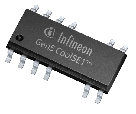 The design of the CoolSET™ family incorporates new algorithms to minimize the switching frequency spread between different line conditions and simplify EMI filter design. Device protection includes input over-voltage protection, brown in/out, pin short to ground, and over-temperature protection with hysteresis.