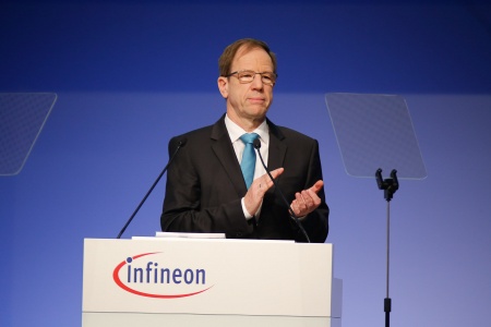 Dr. Reinhard Ploss, CEO Infineon Technologies AG, during his speech at the Annual General Meeting 2017.