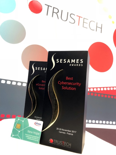 Two "SESAMES Awards" for post-quantum cryptography on contactless security chip