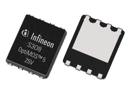Infineon's OptiMOS 25V and 30V product family offers benchmark solutions with efficiency improvements of around 1 percent across the whole load range compared to its previous generation, exceeding 95 percent peak efficiency in a typical server volt-age regulator design.