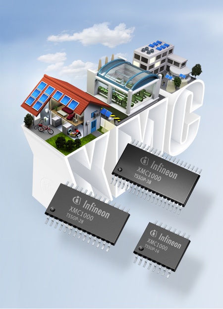 Die 32-bit Mikrocontrollerfamilie XMC1000 für einfache Industrieanwendungen bietet 32-bit Leistung zu 8-bit Preisen. Anwendungen sind Sensorik- und Aktuatorikanwendungen, LED-Beleuchtungen, digitale Leistungswandlung (wie unterbrechungsfreie Stromversorgungen) und einfache Motorsteuerungen (z.B. für Haushaltsgeräte, Pumpen, Lüfter und eBikes).