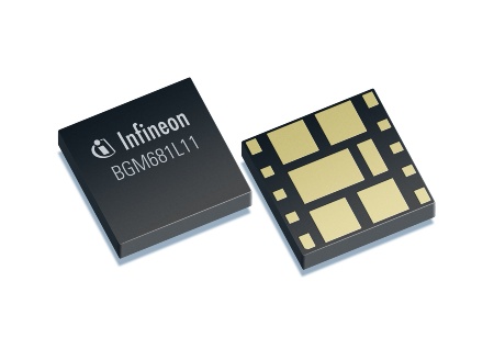 The BGM681L11 is the world's smallest GPS Receive Front-End Module. It comes in a tiny leadless TSLP11-1 package that measures just 2.5 mm x 2.5 mm x 0.6 mm in size which which is more than 60 percent smaller than the closest competitor product.