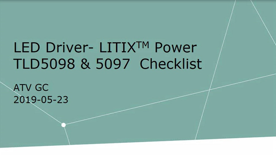 车载LED驱动LITIX TLD5098 