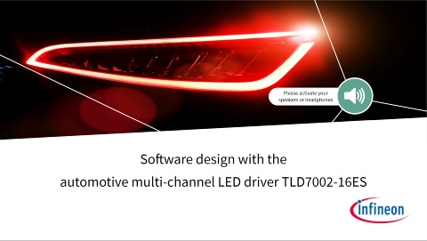 Software design with the automotive multi-channel LED driver TLD7002-16ES