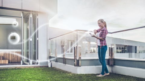 Presence simulation  Smart home, building, apartment. Home automation.  Smart Home