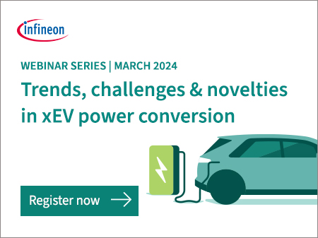 Infineon Thumbnail for webinar series latest trends in xEV power conversions