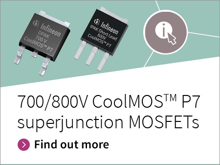 700V and 800V CoolMOS™ P7 superjunction MOSFETs