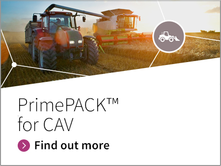 PrimePACK banner for construction and agricultural vehicles (CAV)