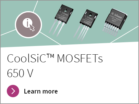 Banner linking to 650V MOSFETs 