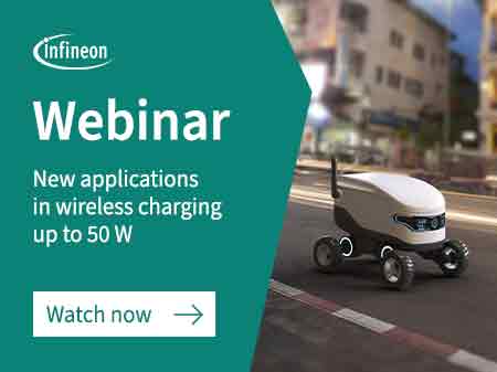 Webinar on Inductive Wireless Charging Up To 50 W: Powering Applications You May Not Have Thought About