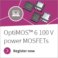 Infineon Banner OptiMOS™ 6 100V power MOSFET technology webinar