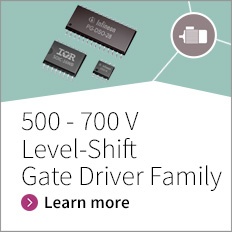 Infineon offers an industry leading portfolio of level shift gate driver ICs for 500 V to 700 V applications requiring functional isolation.