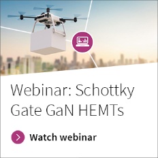 Infineon banner Webinar for Schottky Gate GaN HEMTs