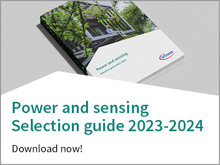 Infineon banner Power and Sensing Selection Guide 2021