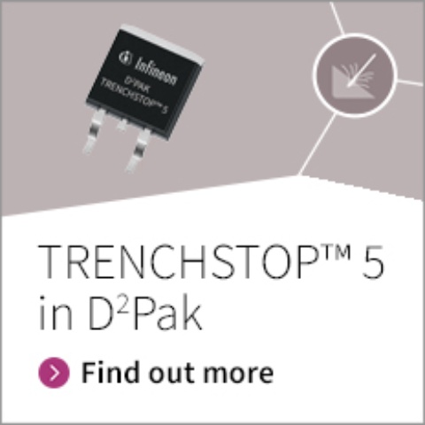 TRENCHSTOP™ 5 in D2Pak - Unique, highest power density 650 V IGBT in D2PAK footprint