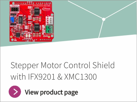 Stepper Motor Shield IFX9201 Evaluation Board