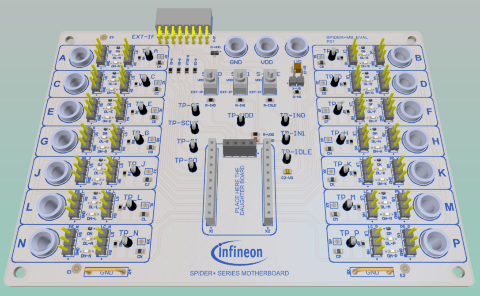 evalboard SPIDERPLUSMB_EVAL 3D View