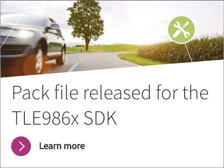 Pack file released for the TLE986x SDK