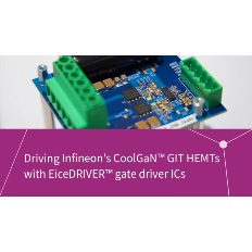 Banner of driving Infineon's CoolGaN™ GIT HEMTs with EiceDRIVER™ gate driver ICs video