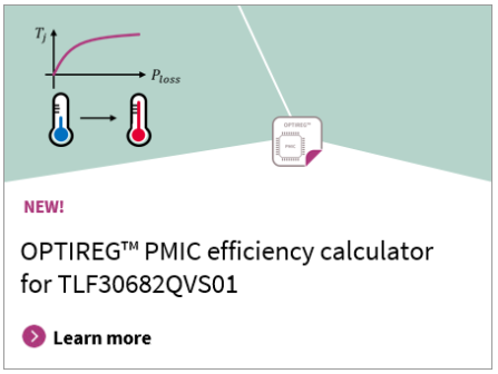 OPTIREG PMIC efficiency calculator TLF30682QVS01