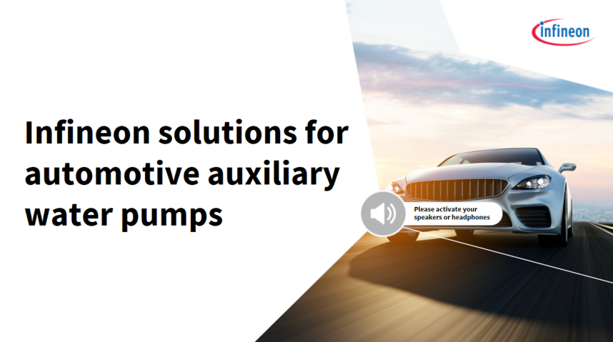 Infineon solutions for automotive auxiliary water pumps auxiliary water pumps