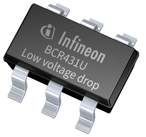 Infineon package picture LED-Driver-IC BCR431U SOT23-6