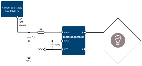 block diagram NFC lighting IC LED applications