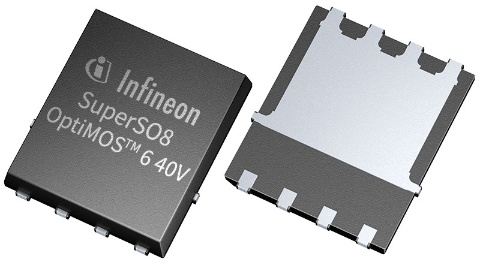 Infineon package SuperSO8 TDSON 8 OptiMOS™ 6 - 40V