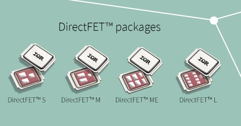 Infineon banner DirectFET™ packages S M ME L