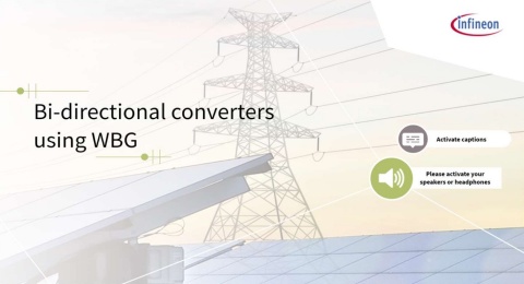 Infineon training Bi-directional converters using WBG